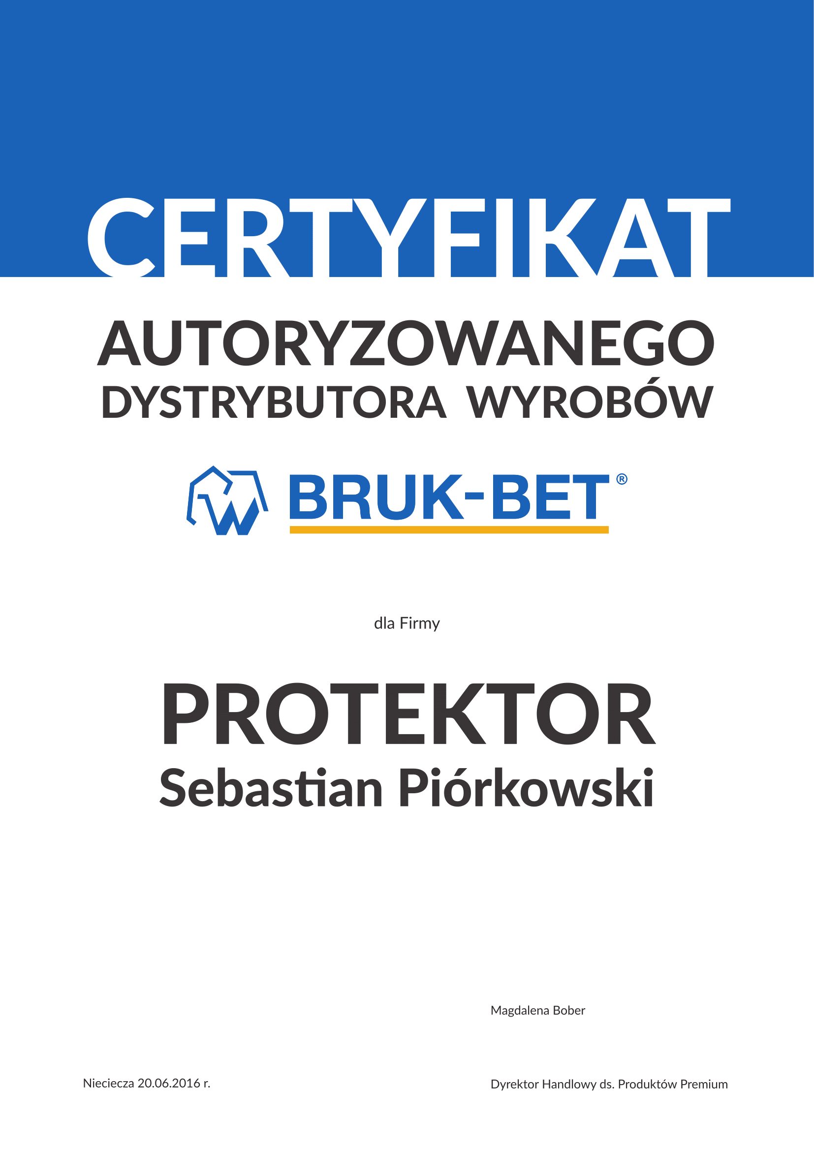 Certyfikat Bruk-Bet
